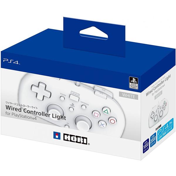 PS4 HORI WIRED CONTROLLER LIGHT - WHITE