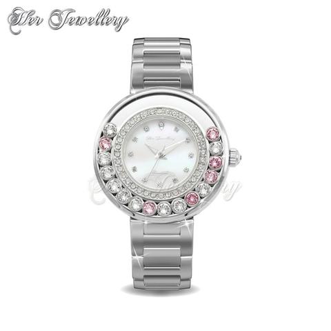 Glamour Watch (Pink) - Crystals from Swarovski®
