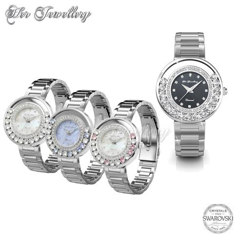 Glamour Watch (Blue) - Crystals from Swarovski®