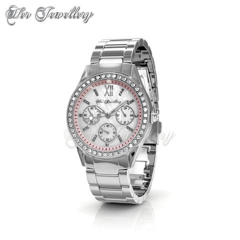 Pinkc Watch (Pink) - Crystals from Swarovski®
