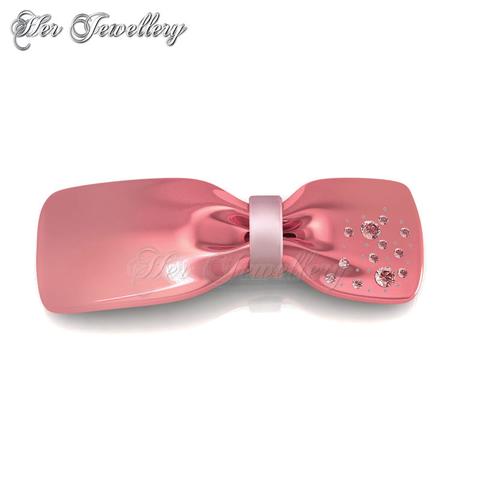 Ribbon Hair Clip (Pink) - Crystals from Swarovski®