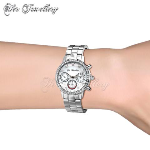 Mystiq Watch (White Gold) - Crystals from Swarovski®
