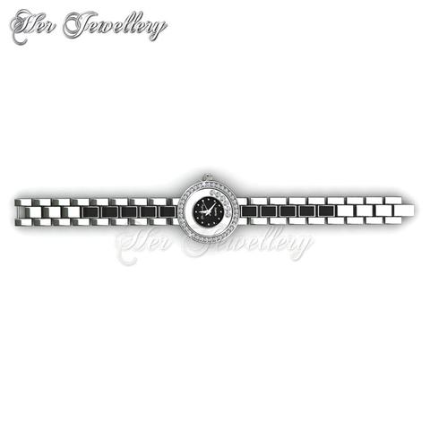 Crystal Watch (Black) - Crystals from Swarovski®