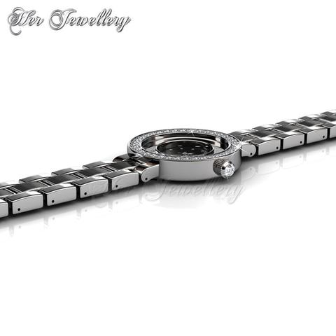Crystal Watch (Black) - Crystals from Swarovski®