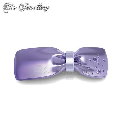 Ribbon Hair Clip (Purple) - Crystals from Swarovski®