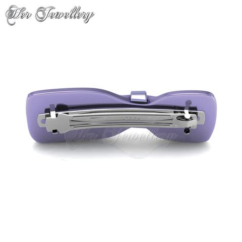 Ribbon Hair Clip (Purple) - Crystals from Swarovski®