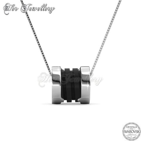 Destiny Ceramic Pendant (Black) - Crystals from Swarovski®