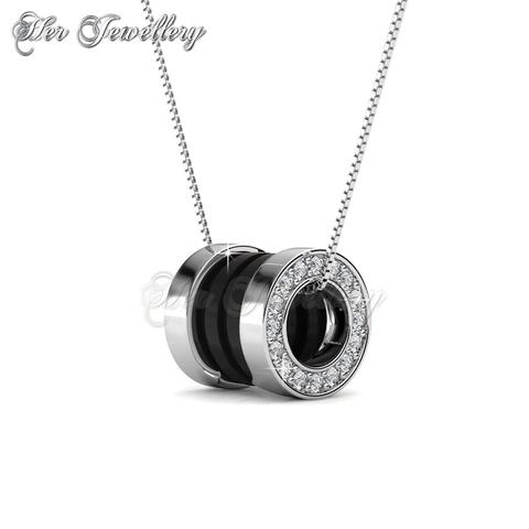 Destiny Ceramic Pendant (Black) - Crystals from Swarovski®