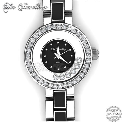 Crystal Watch (Black) - Crystals from Swarovski®