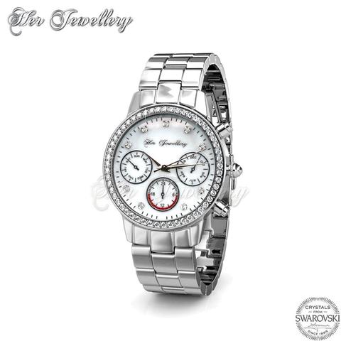 Mystiq Watch (White Gold) - Crystals from Swarovski®