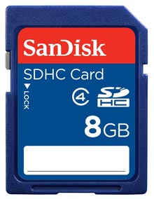 SanDisk Standard SDHC Class 4 8GB