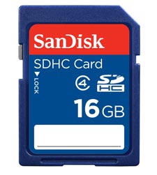 SanDisk Standard SDHC Class 4 16GB