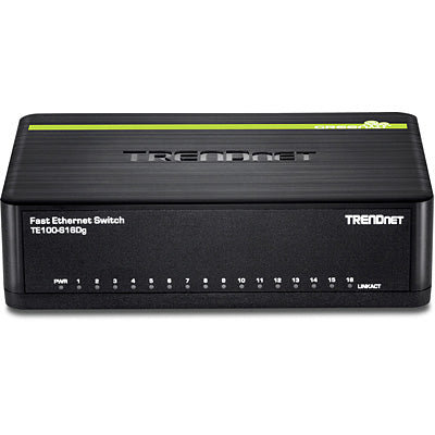 Trendnet 16-Port 10/100 Mbps GREENnet Desktop Switch