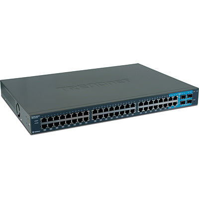 Trendnet 48-Port Gigabit Web Smart Switch w/ 4 Shared Mini-GBIC Slots