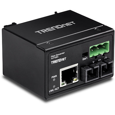 Trendnet Hardened Industrial 100Base-FX Multi-mode SC Fiber Converter(2KM)