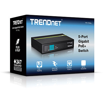 Trendnet 5-Port Gigabit PoE+ Switch