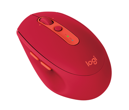 Logitech M590 Silent Multi Device Mouse - Ruby
