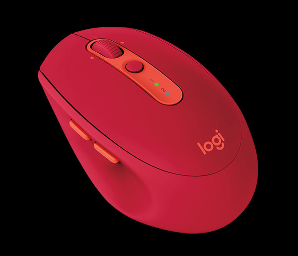 Logitech M590 Silent Multi Device Mouse - Ruby